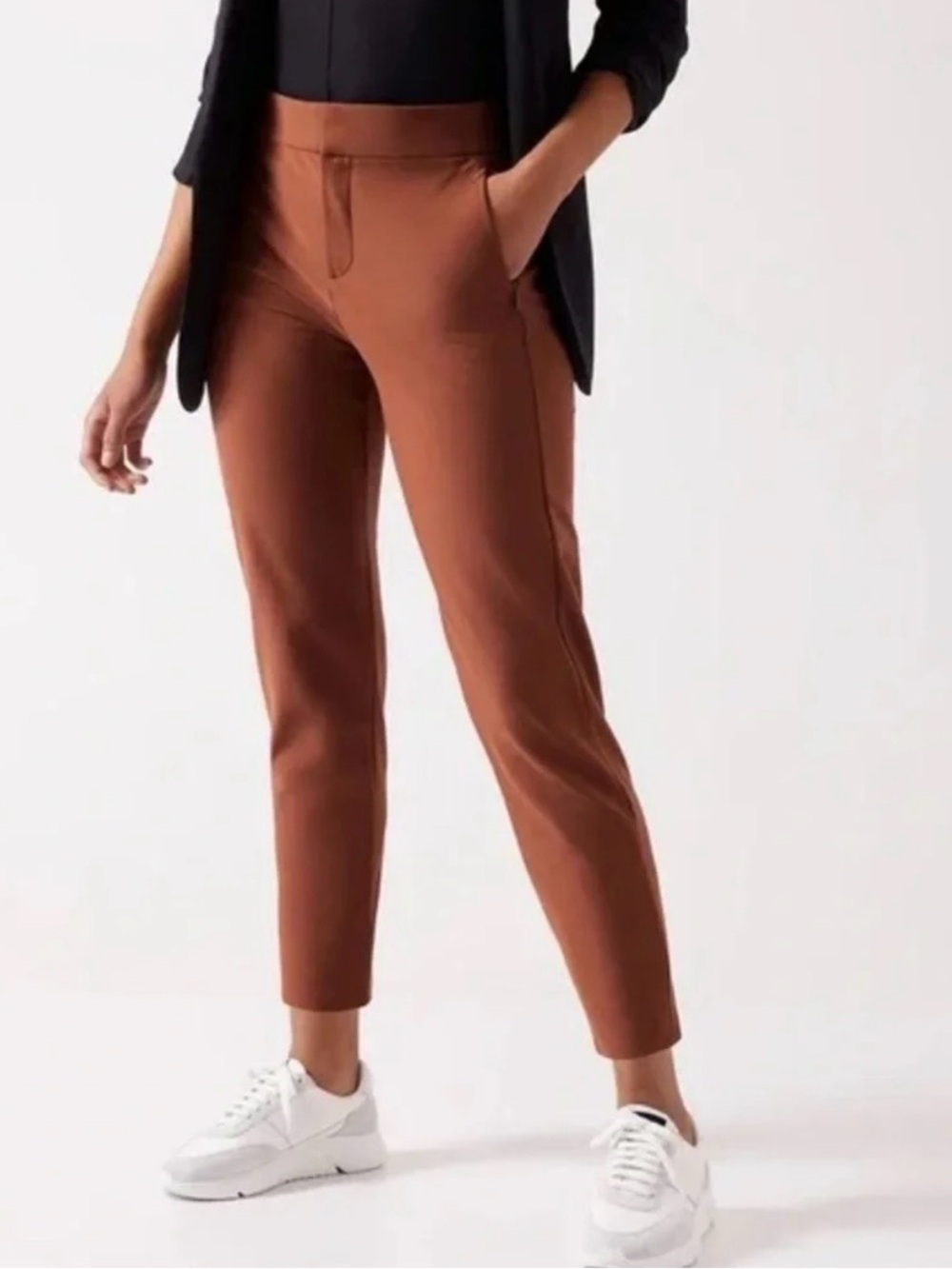 Athleta Stellar Trouser Women’s Size 0 Rust Terracotta Stretch Pants